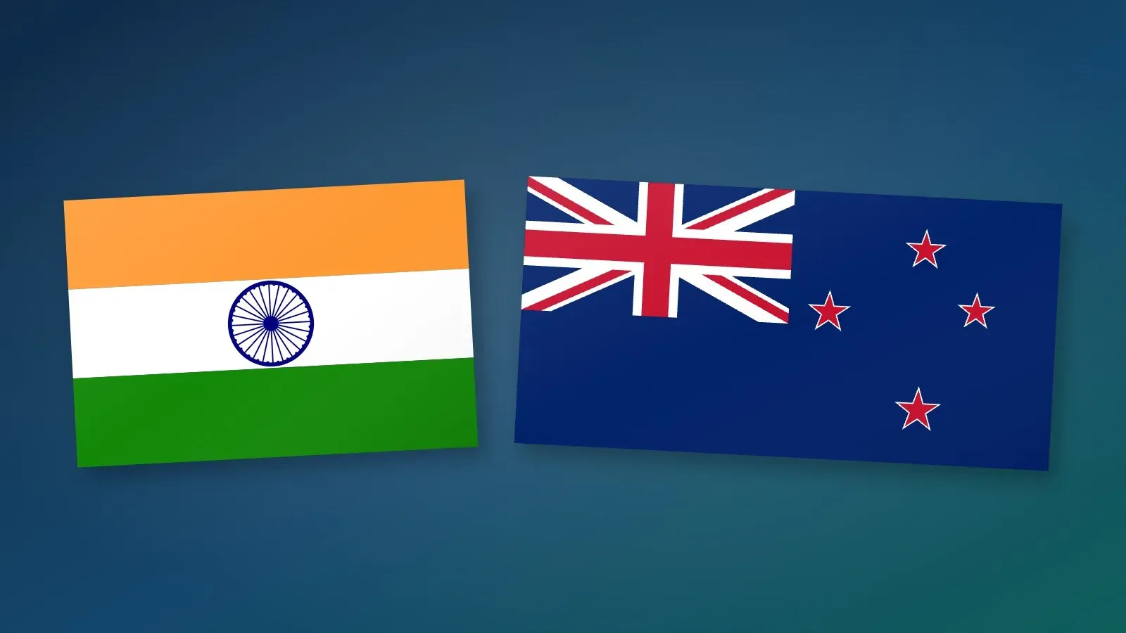 Flags of India and New Zealand side by side, representing the India Skilled Work Visa and India Iconic Work Visa under the India–NZ Free Trade Agreement